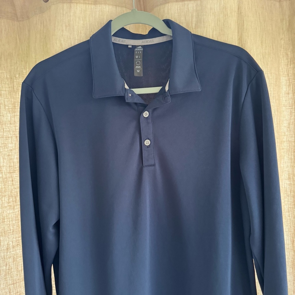 Adidas Men's Navy Blue Polo Shirt! Size  MED